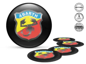 Fiat Abarth Calcomanías de Rueda Edición Pegatinas de Silicona Racing